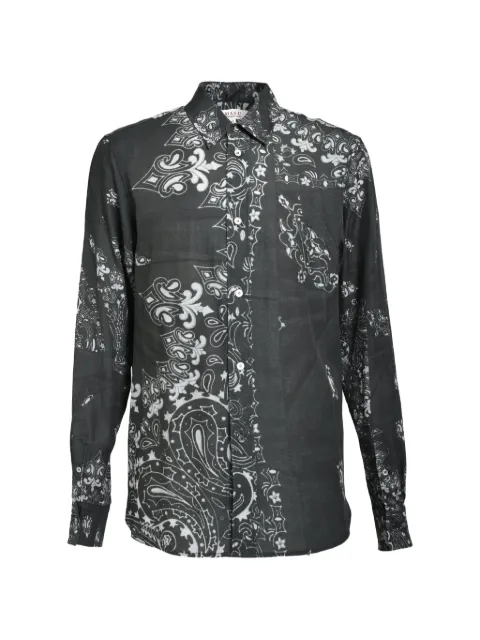 MASU paisley-print shirt Black M25F9SL001BLK