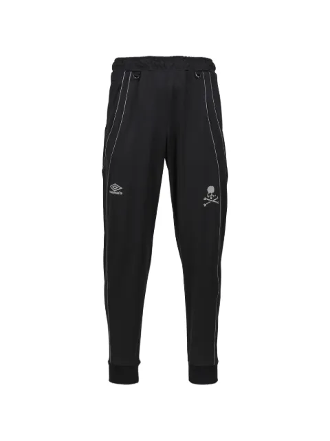 UMBRO x Martermind World logo-print tapered track pants Black MW25C14PA106