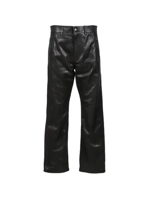 Fear Of God straight-leg leather trousers Black FG25FW55552LTHBLK