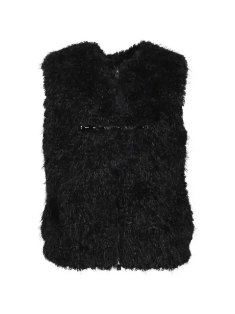 HELIOT EMIL Vanta faux-fur vest Black AW25M03041