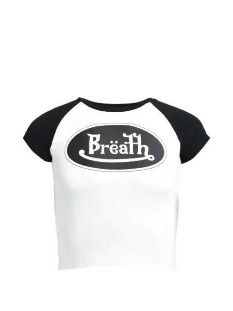 BREATH logo-print short-sleeve T-shirt White BR25SSC5037