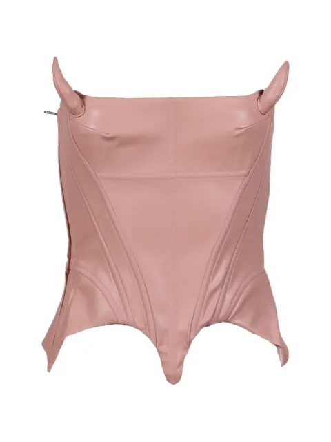 NΦ DRESS Devil Horn panelled corset Pink NO10P