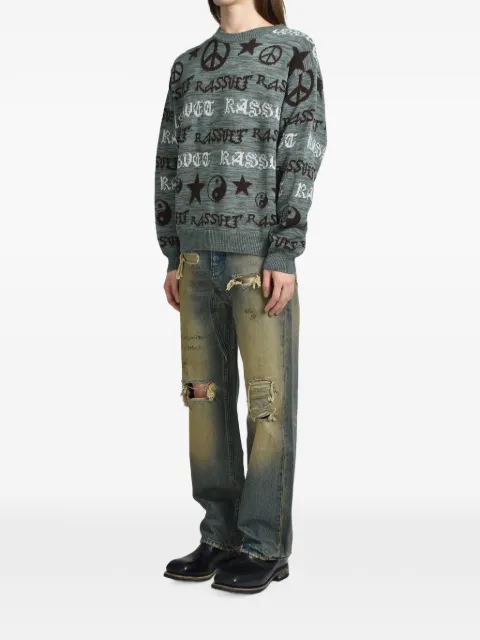 RASSVET jacquard-knit sweater Grey PACC17N002