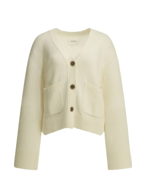 Lisa Yang Danni button-up cashmere cardigan Neutrals 202084CR