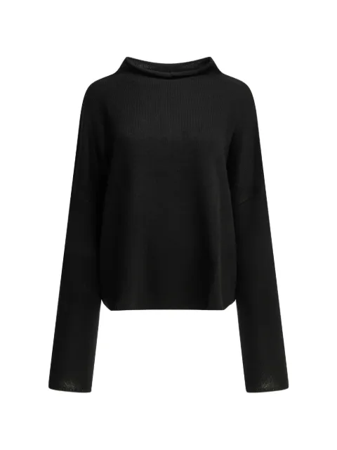 Lisa Yang Sandy boat-neck dropped-shoulder sweater Black 202160BL