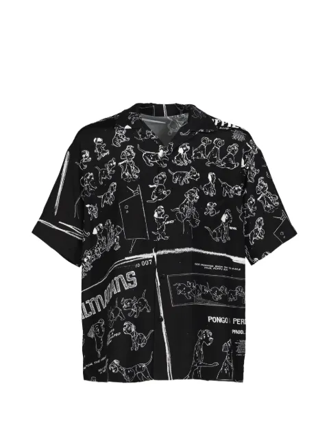PORTER CLASSIC Disney Aloha 101 Dalmatians shirt Black DP0243966BLK