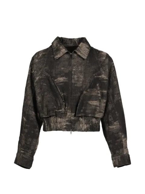 Taakk distressed denim jacket Black TA26AWBL034GRY