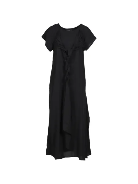 Limi Feu wrinkled twisted midi dress Black LKD022072