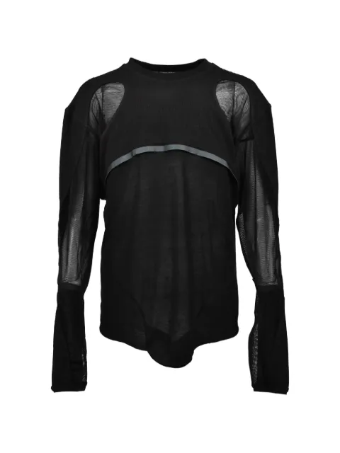 JUNTAE KIM panelled layered T-shirt Black JTKSS26NT05BLK