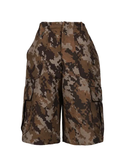 3.PARADIS jacquard Dove-Camo cargo shorts Brown H004SS2620JACQUARDBEICAMO