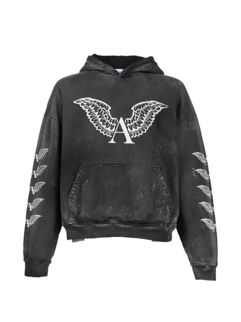 ALEXANDER DIGENOVA graphic-print box-silhouette hoodie Black ADC541
