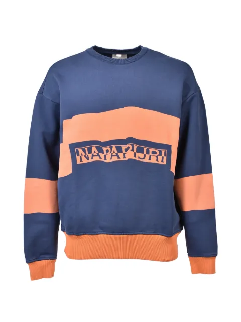 Napa By Martine Rose logo-print panelled sweater Blue NP0A4I6SB2Q