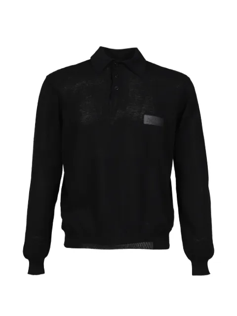 Magliano Polina logo-patch polo shirt Black MGSS26PO01180