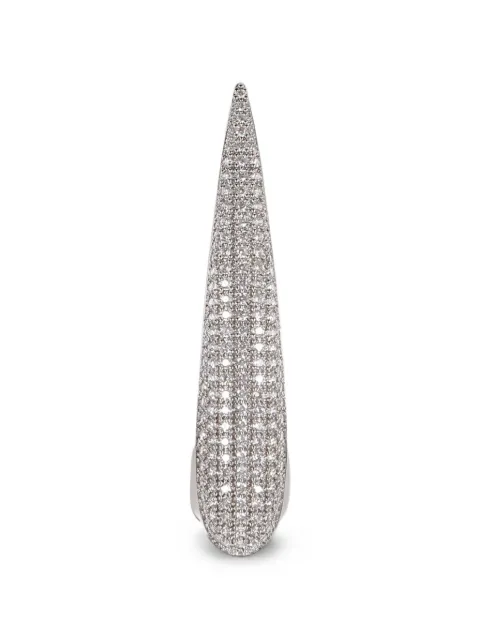 Hugo Kreit crystal-embellished Nail ring Silver NAIRINSILGEM