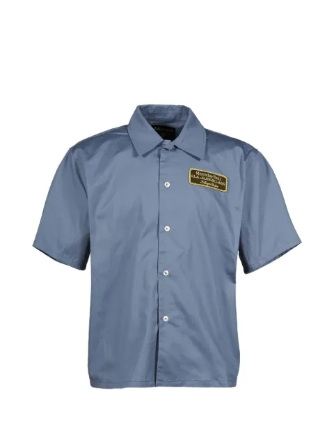 KidSuper x Mercedes-Benz embroidered shirt Blue MB25SST02