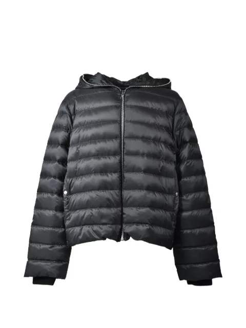 Moncler x Rick Owens padded hooded jacket Black MU01F1A09M8114BLK