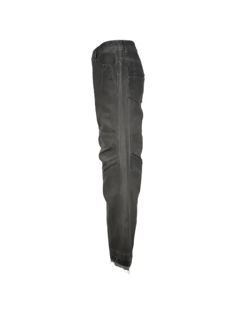 XLIM panelled frayed-hem trousers Black XLEP9TR01BLK