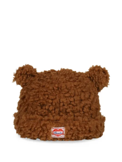 BASICKS bear-ear beanie hat Brown S1201DBRW