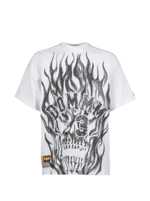 PDF The New Boy-Skull graphic-print T-shirt White DFM54047TJ101SKULLEXCLUSIVE