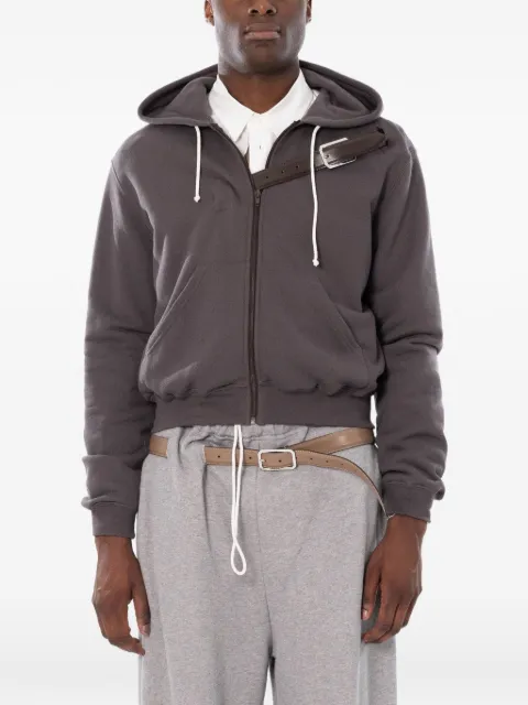 Magliano Provincia belted hoodie Grey MGSS26HO01012