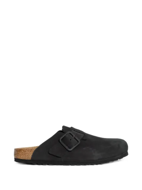 Birkenstock Boston nubuck leather mules Black 1031575