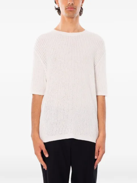 Daniele Fiesoli ribbed sponge-effect T-shirt White 3076