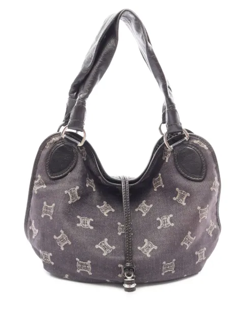 Celine Pre-Owned 2008 Macadam Denim Bittersweet hobo bag Blue O2QQAY2A75I9HEZL