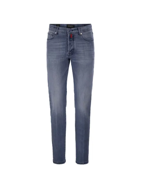 Kiton faded five-pocket slim-fit jeans Blue UPNJSMK0113H0200B