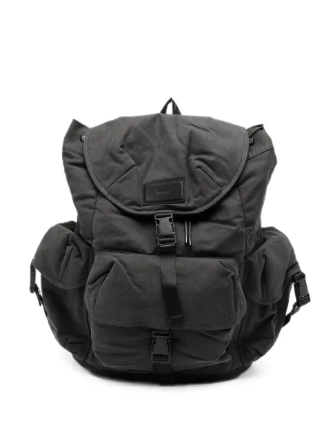 Juun.J multi-pocket buckle-fastening backpack Black JC69D4P004