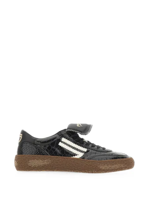 Puraai Polly Tab crocodile-effect Polly Tab sneakers Black PU405T008VIPER
