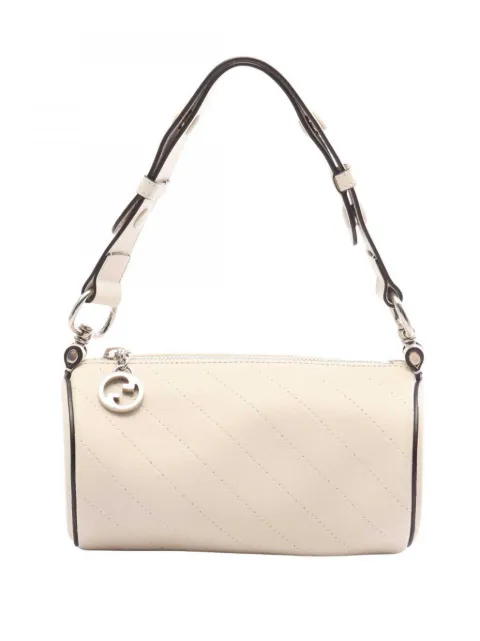 Gucci Pre-Owned 2000-2015 Mini Calfskin Blondie Barrel shoulder bag White 1UU99LO0KGV2TMCY