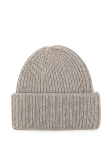 Soft Goat ribbed-knit beanie hat Grey FW2524648