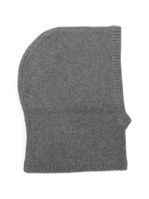 Soft Goat ribbed-trim balaclava Grey FW25SF23118
