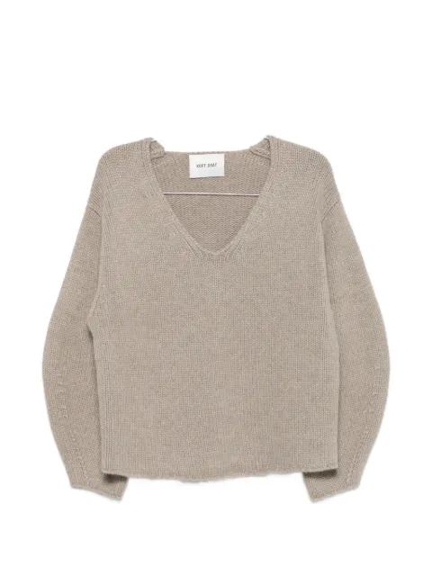 Soft Goat V-neck knitted sweater Neutrals 2471500002