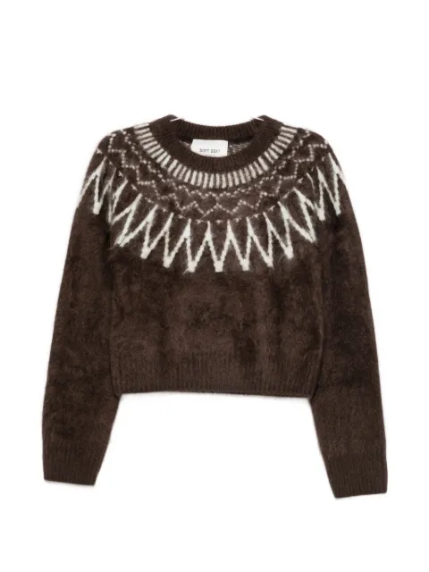 Soft Goat Fair Isle sweater Brown 2485612046
