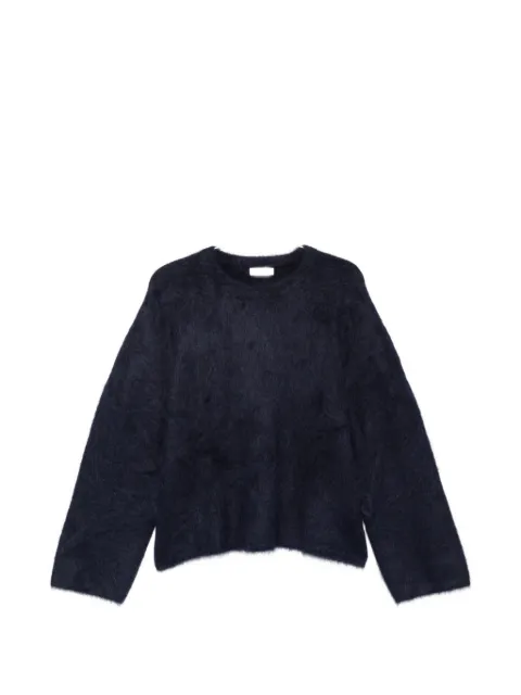 Soft Goat brushed-knit sweater Blue FW25SF23083