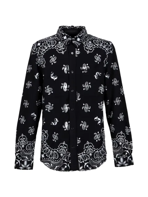 JUN/NAKAYAMA paisley-print shirt Black JNSS25019B