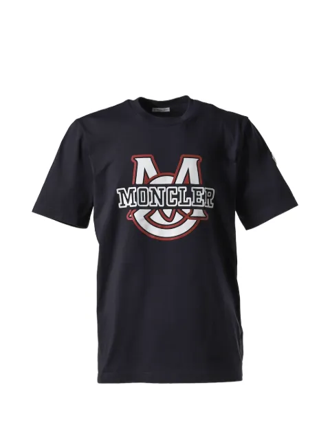 Moncler monogram-print t-shirt Black 8C00006K109189A7G