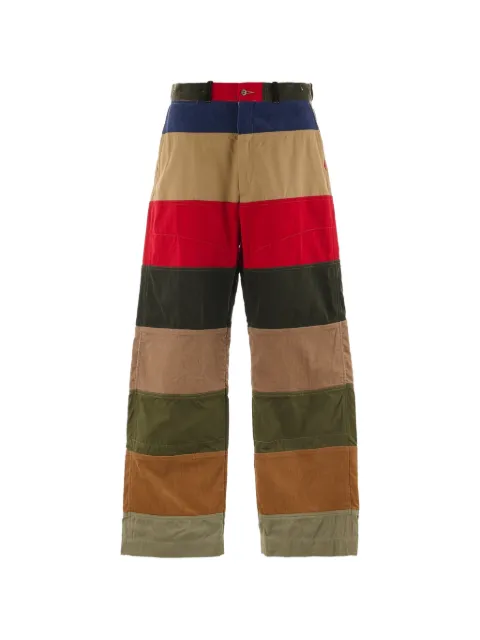 SAINT MXXXXXX x Lastman corduroy-detail straight trousers Neutrals SMYS10000C38