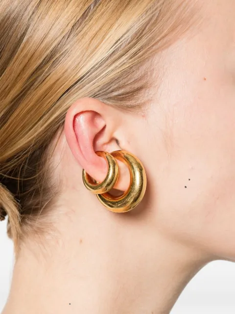 Panconesi chunky hoop earrings Gold CAOEA912SGLD