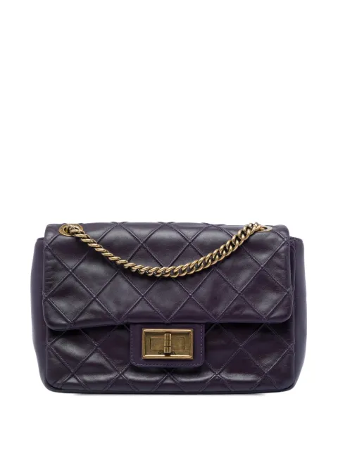 CHANEL Pre-Owned 2012-2013 Small Diamond Debossed Calfskin Reissue 2.55 Cosmos Flap shoulder bag Purple Z1RZS9673I0ICDPG