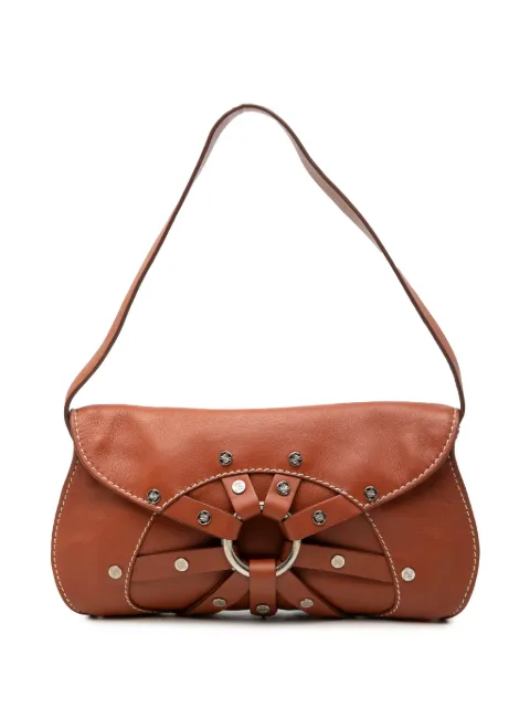 Celine Pre-Owned 2000 Studded Leather Macadam shoulder bag Brown 4C5P3UEJ7KI5SLKE