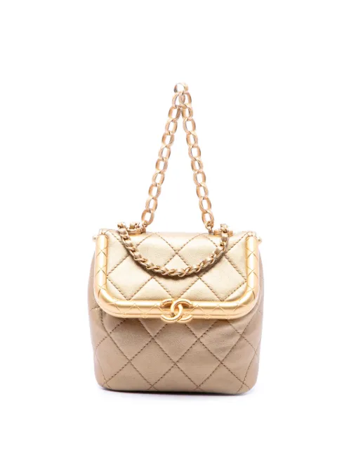 CHANEL Pre-Owned 2020 Micro Quilted Lambskin My Crush Bag satchel Gold XSTXNQFO8ADVBZCS