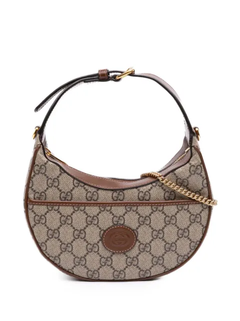 Gucci Pre-Owned 2016-2026 Mini GG Supreme Half Moon Bag satchel Neutrals N60KPLF6JA26GLAG