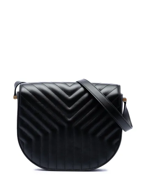 Saint Laurent Pre-Owned 2019 Medium Matelasse Calfskin Joan crossbody bag Black 9MZ1RHDO69MFF6W2