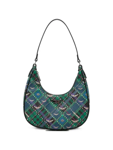 Zadig&Voltaire Z Night Out plaid-pattern shoulder bag Green LWBA04400