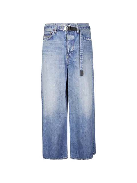 sacai Beyondexx distressed-effect jeans Blue 2604103M