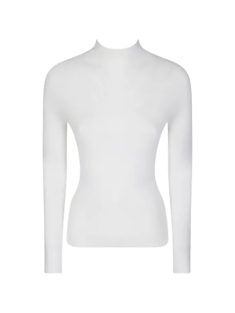 M.S.M. fine-knit turtleneck sweater White X501