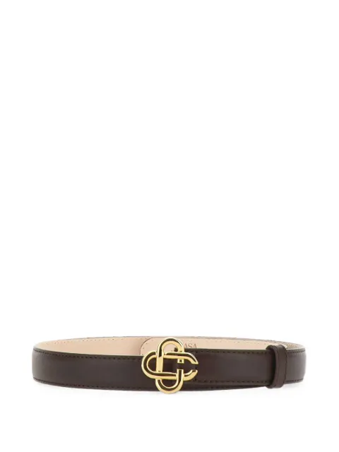 Casablanca logo-buckle leather belt Brown APF26ACC28