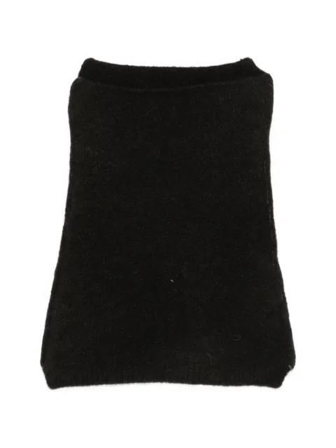 Isabel Benenato ribbed-knit snood Brown GK12F26